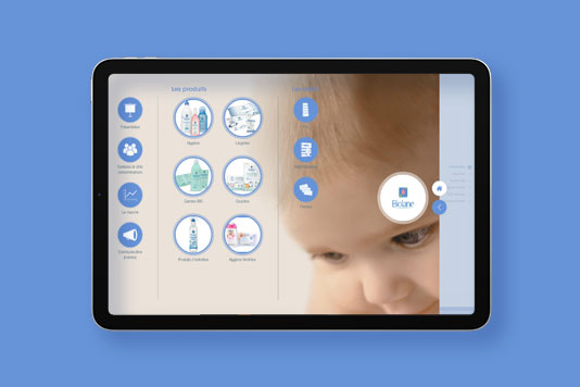 Mock up application book de vente