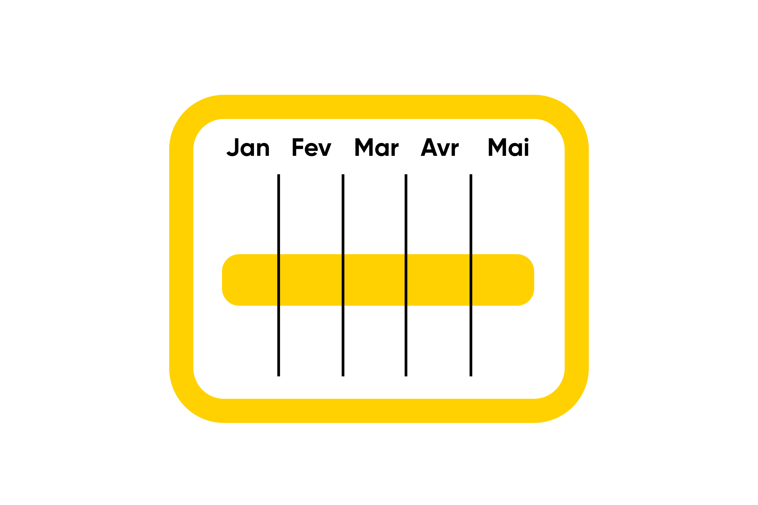 calendrier jaune