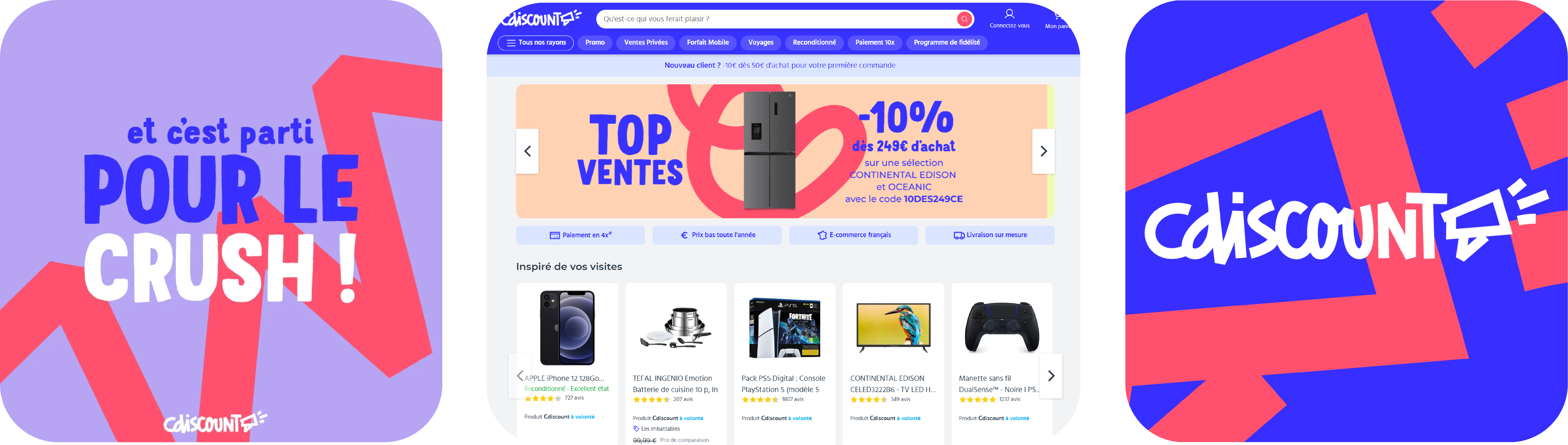 Refonte graphique de la marque Cdiscount en 2024