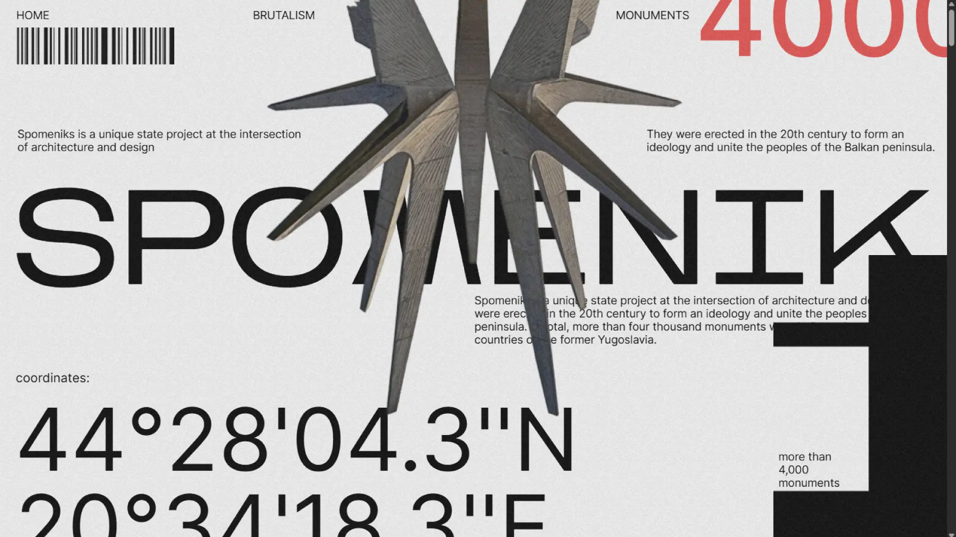 Brutalism design, une tendance webdesign 2025