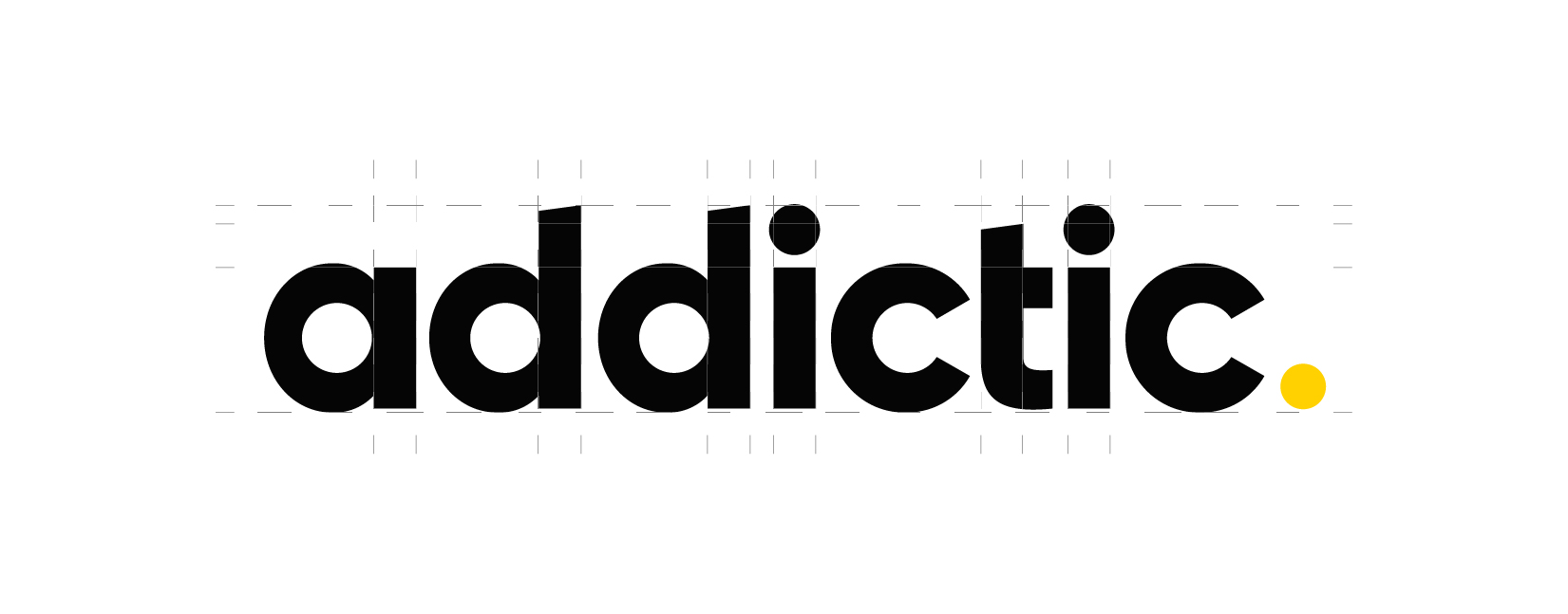 Construction du logo Addictic