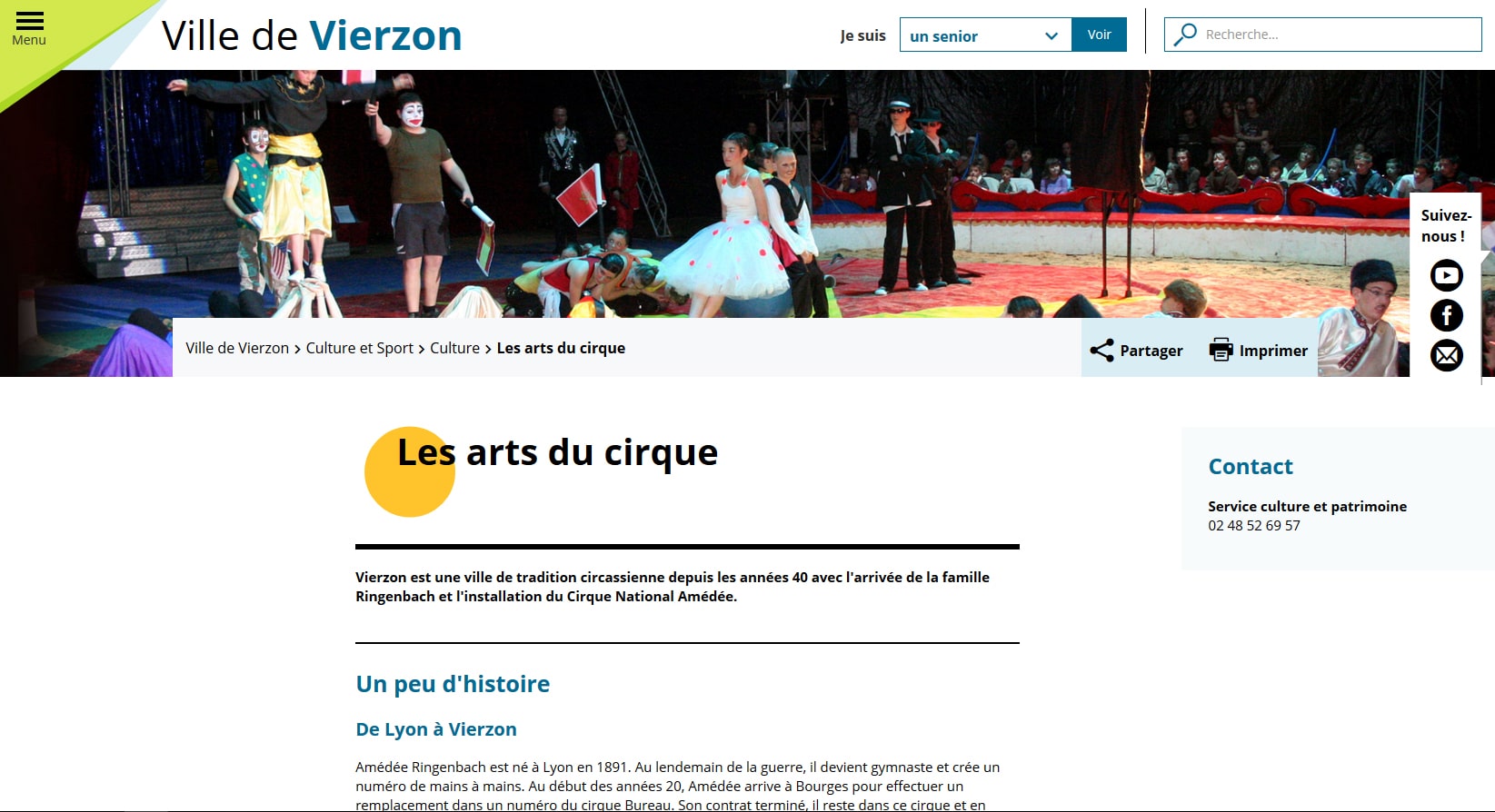 Réalisation refonte Ville de Vierzon